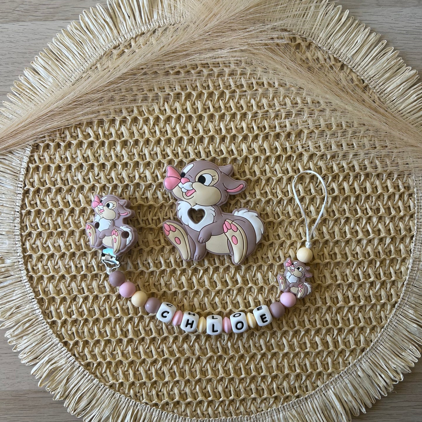 Chupetero Silicona Novia Tambor Personalizado