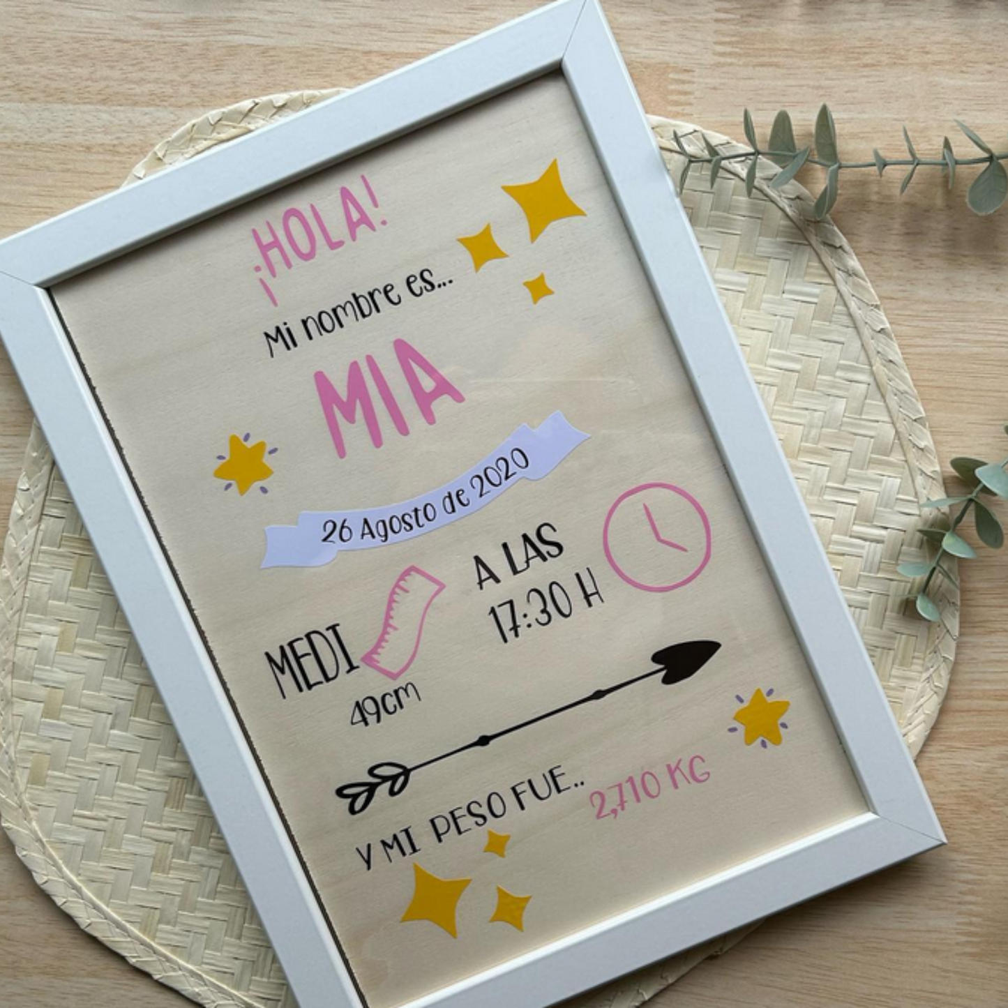 Cuadro Lámina Natalicia