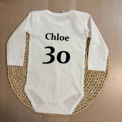 Body bebé Valencia CF personalizado con nombre