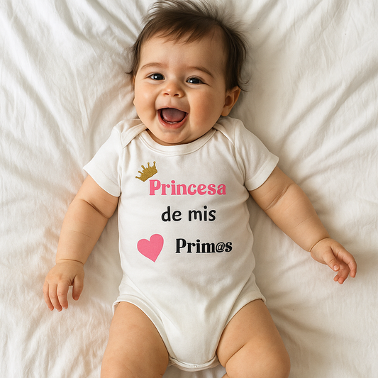 Body Personalizado ``Princesa de mis prim@s´´