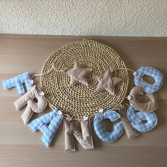 Guirnalda de letras para habitación de bebé